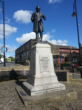 Statue of Joseph Priestley at Birstall