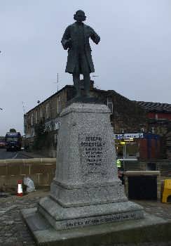 Statue of Joseph Priestley at Birstall