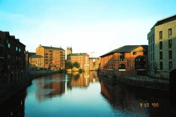 The River Aire in Leeds
