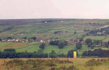 Stanbury, as viewed from Penistone Hill, near Haworth, Bronte Country