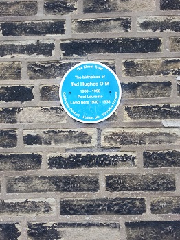 Ted Hughes Birthplace plaque, Mytholmroyd