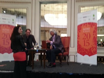 Wil Self and Akram Kahn at the Bradford Literature Festival 2015