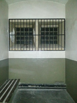 Police cell in City Hall, Bradford