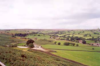 Baildon Moor, looking towards Rombalds Moor and Ilkley Moor, near Bradford, West Yorkshire