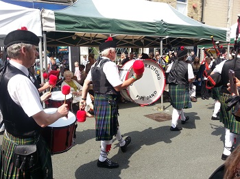 Street scene at the Brighouse 1940s Weekend