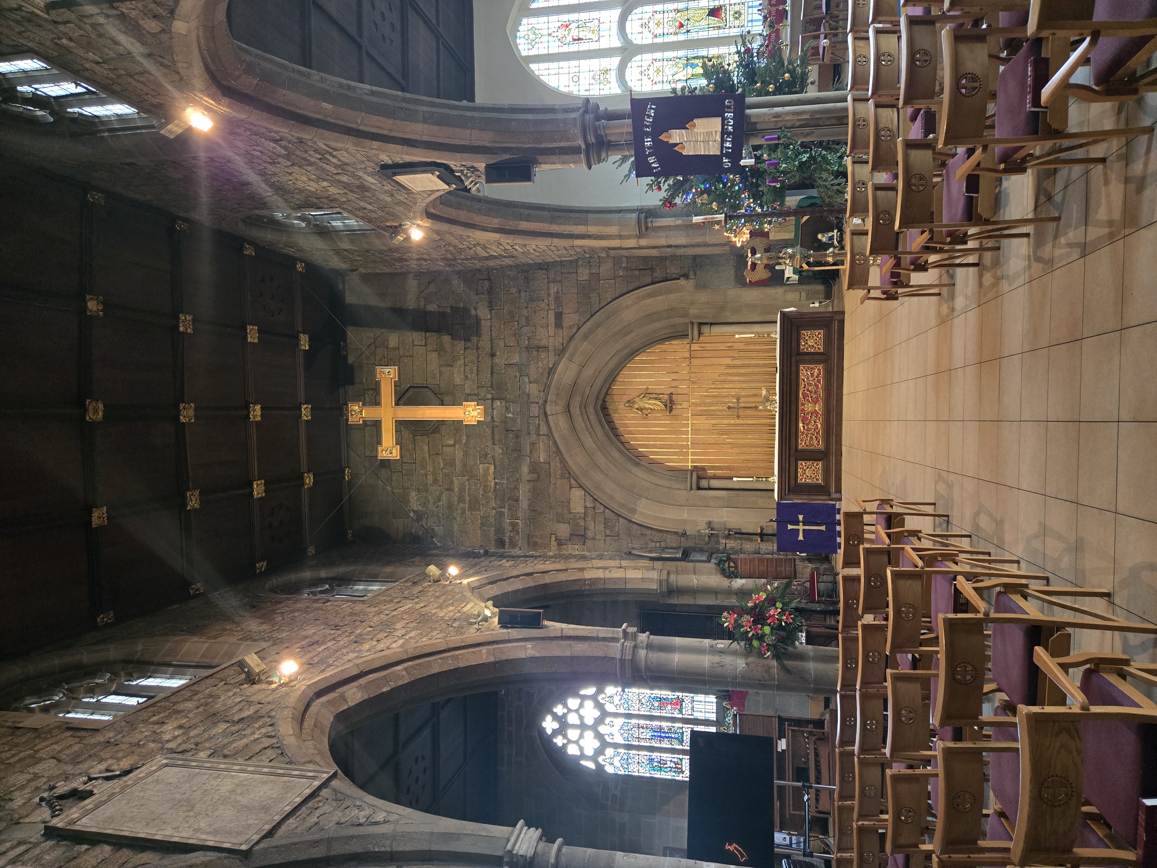 Interior of church with altar