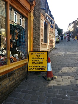 Haworth 1840s film set