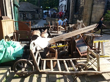 Haworth 1840s film set props