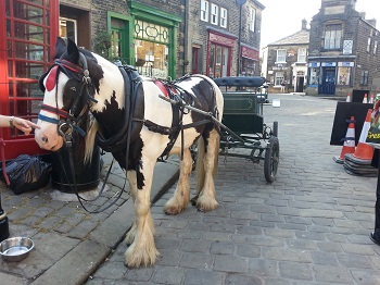 Haworth 1840s film set extra