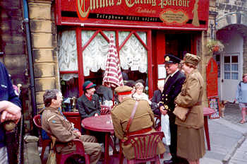 1940s Haworth tea shop meeting