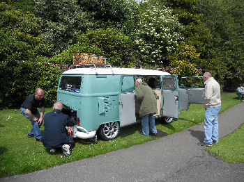Camper van at the Haworth 1960s Weekend
