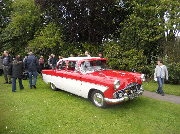 1950s car at the Haworth 1960s Weekend