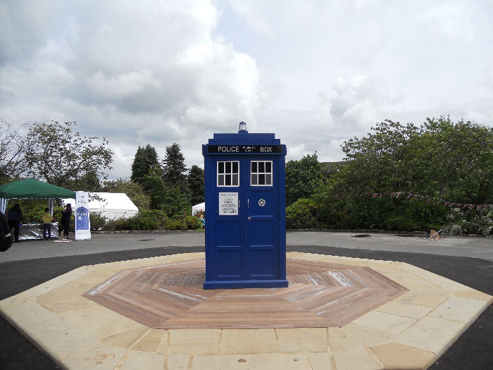 Police box at the Haworth 1960s Weekend