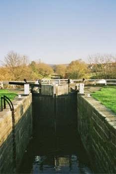 The Leeds Liverpool canal at Saltaire near Shipley, Bradford