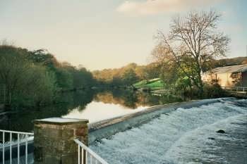 The River Aire at Hirst Weir