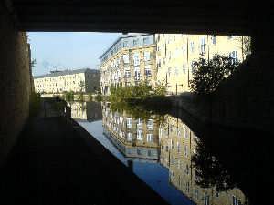 The Leeds Liverpool canal at Bingley, Bradford