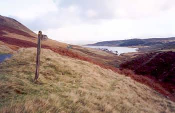 Widdop Reservoir, viewed from the Colne to Hebden Bridge road