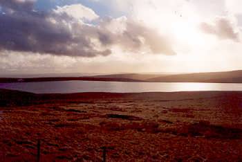 Warley Moor Reservoir, viewed from Ovenden Moor