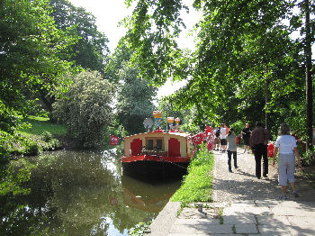 The Leeds Liverpool Canal in Saltaire