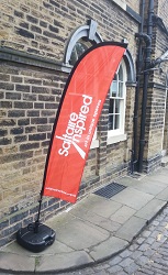 Saltaire Inspired banner at the Saltaire Arts Trail