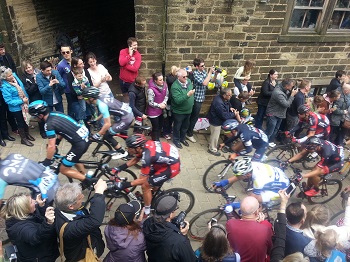 The Tour de Yorkshire in Haworth