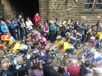 The Tour de Yorkshire in Haworth